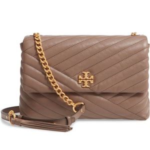 Tory Burch Kira Chevron Quilted Leather shoulder Bag.
